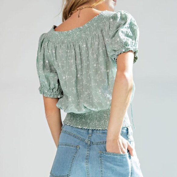 501 EASEL Blue Color Block Patchwork Denim Shorts S/M/L - Picture 4 of 4